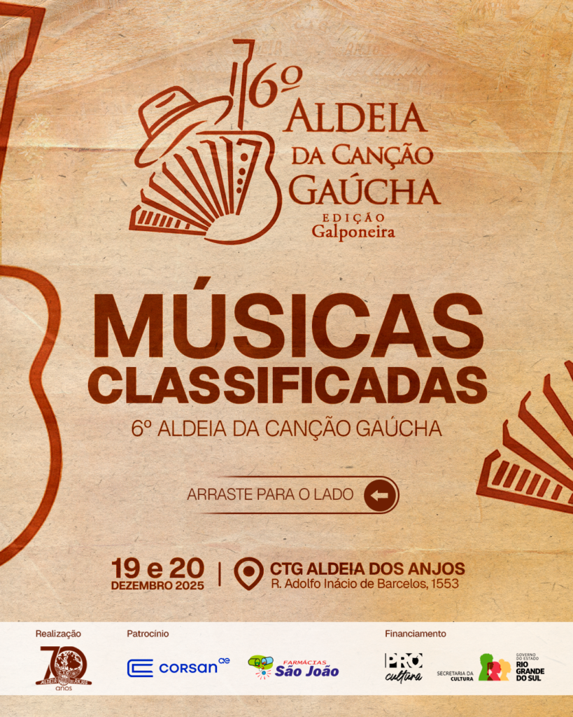 Carrossel Aldeia da canção - Musicas classificadas 1
